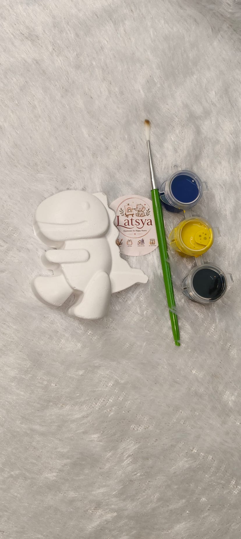 DINOSAUR Keychain DIY Painting Kit