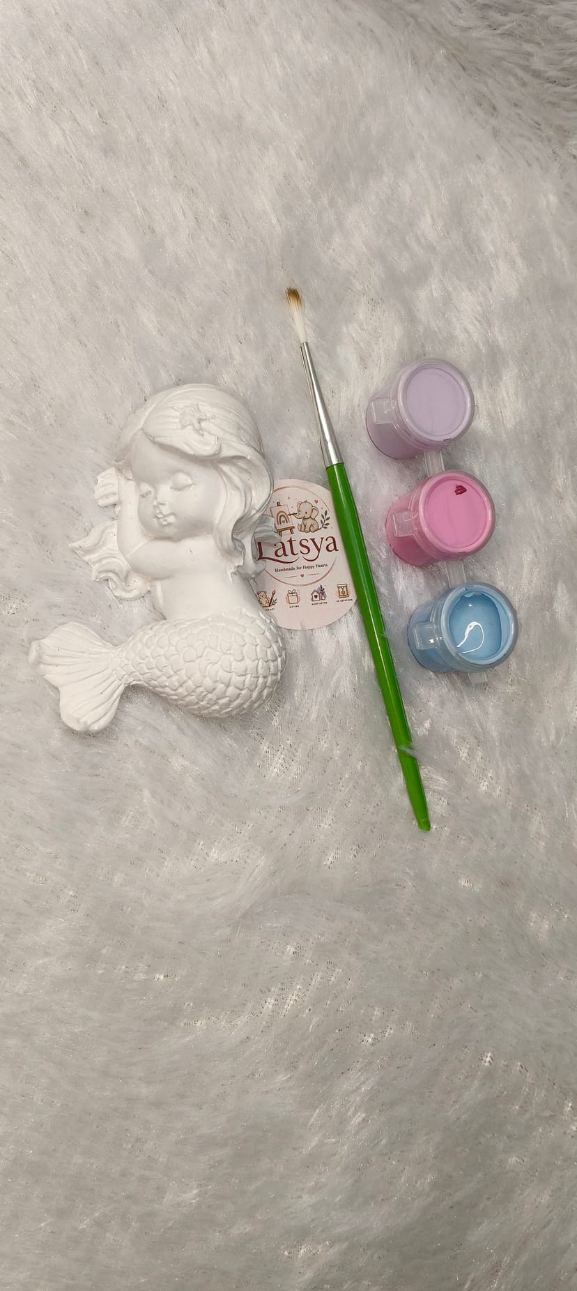 Mermaid Keychain DIY Painting Kit