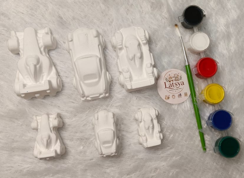Racing car DIY Painting Kit (set of 6)